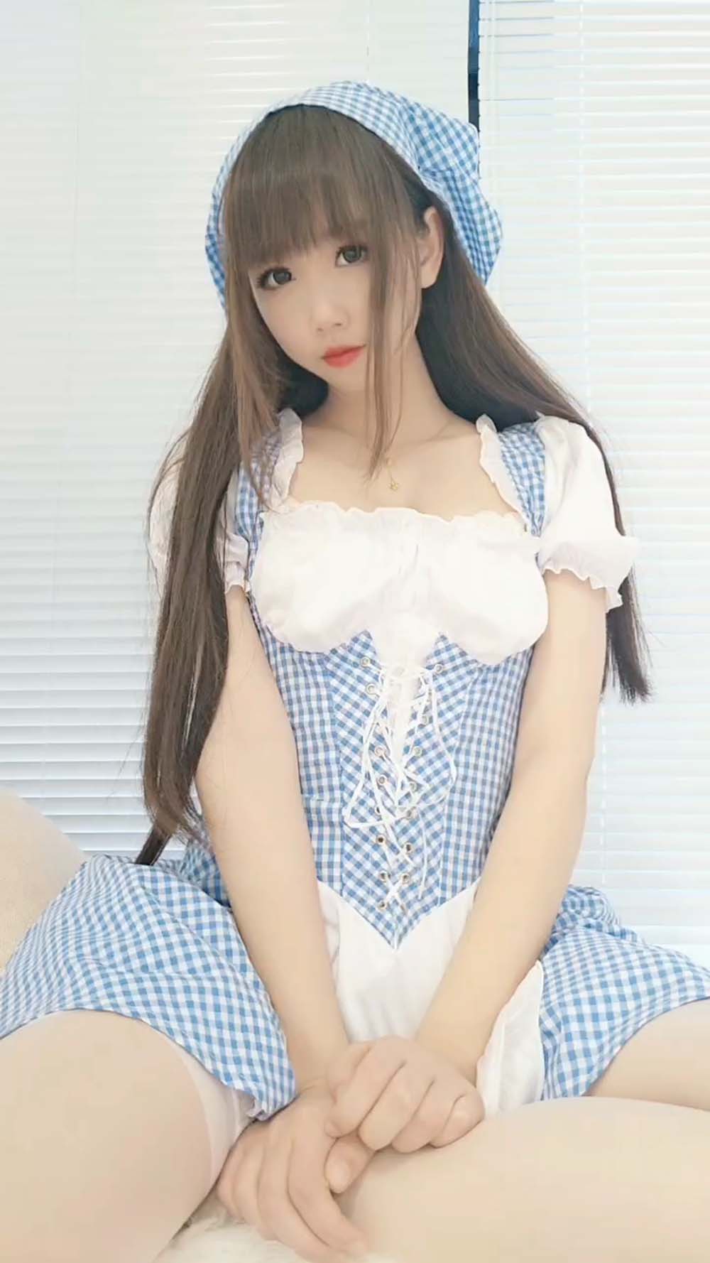 雪琪 – 田园女仆 Cosplay-第2张