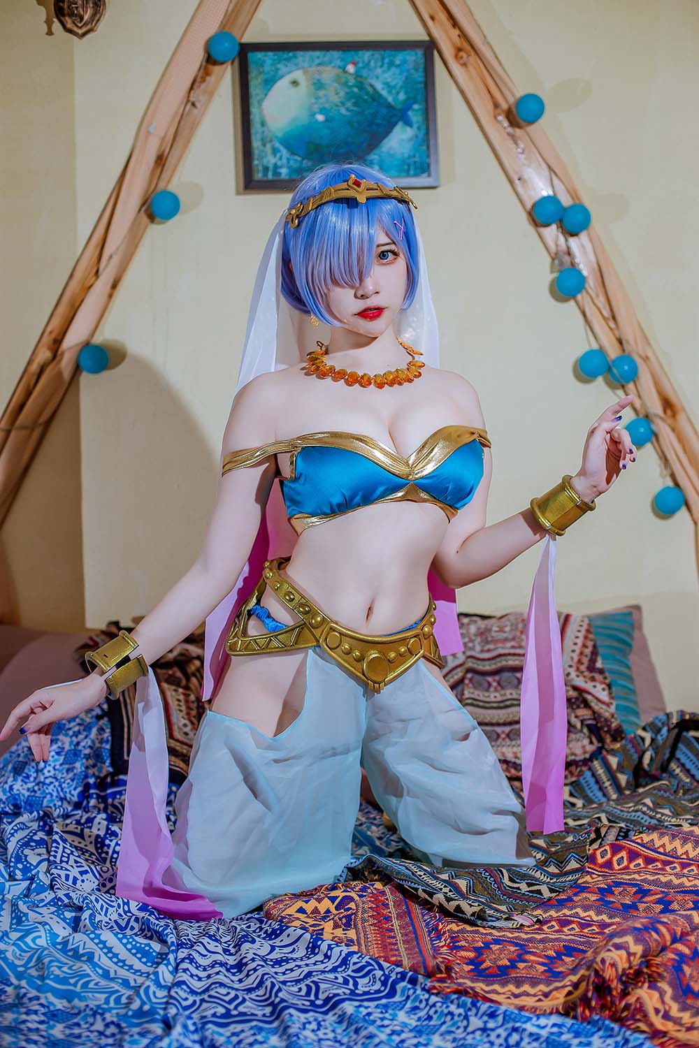 二佐Nisa – 蕾姆舞娘 Cosplay-第1张