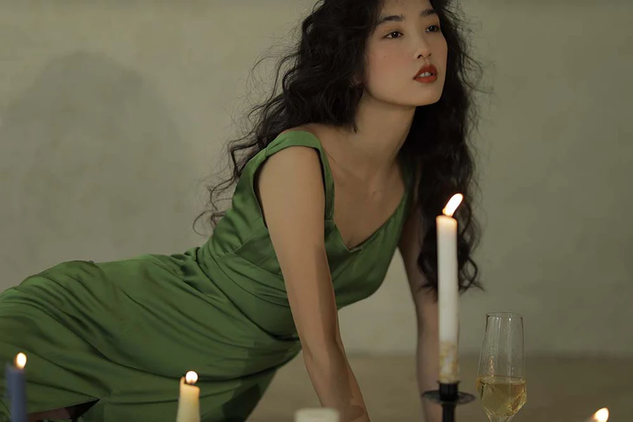 [YITUYU艺图语]2022.10.14 绿色连衣裙 海角的郭荣 YITUYU艺图语-第2张