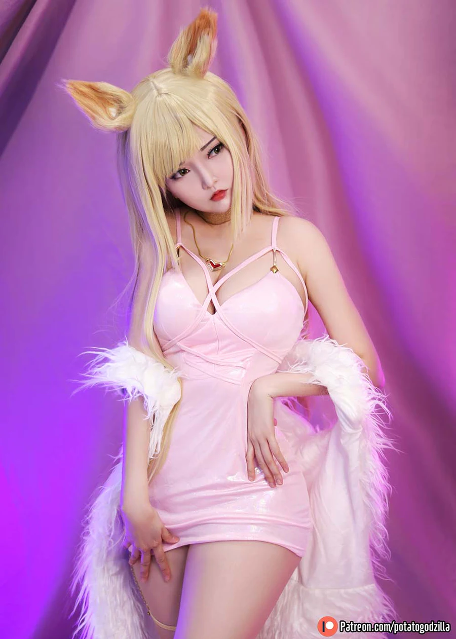 Potato Godzilla – KDA Ahri Cosplay-第1张