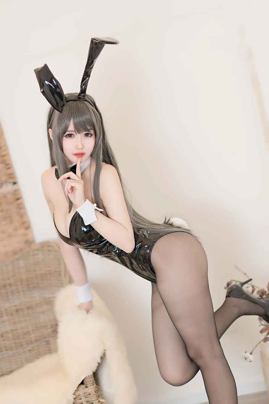 小仓千代w – 麻衣兔女郎 Cosplay-第1张