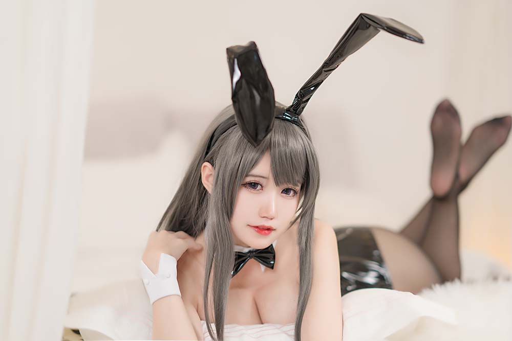 小仓千代w – 麻衣兔女郎 Cosplay-第2张