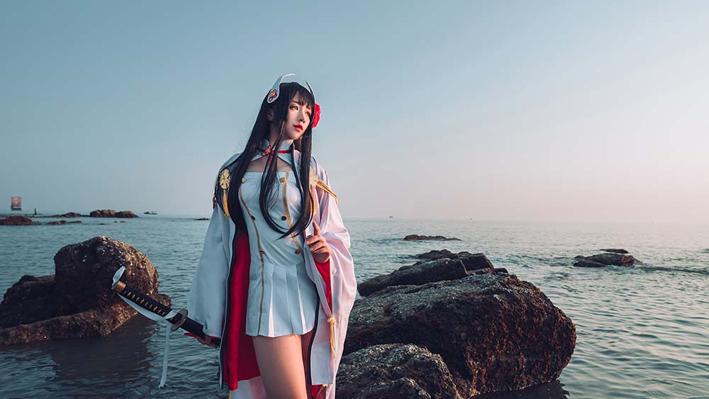 九曲Jean – 碧蓝航线 海边 Cosplay-第1张