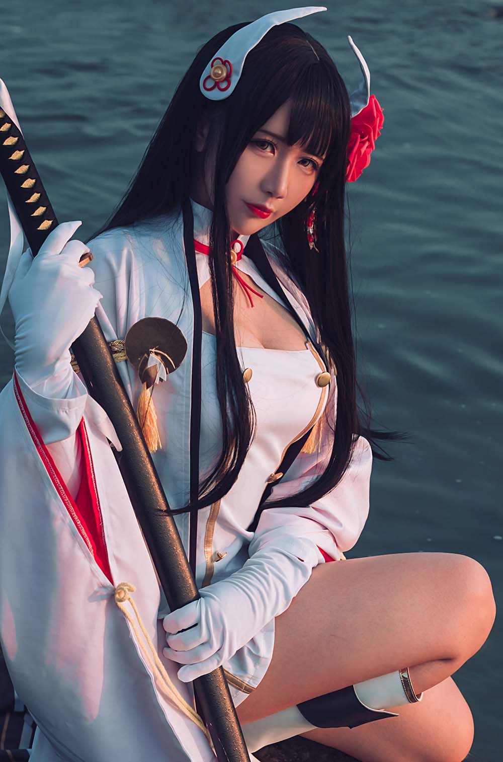 九曲Jean – 碧蓝航线 海边 Cosplay-第2张