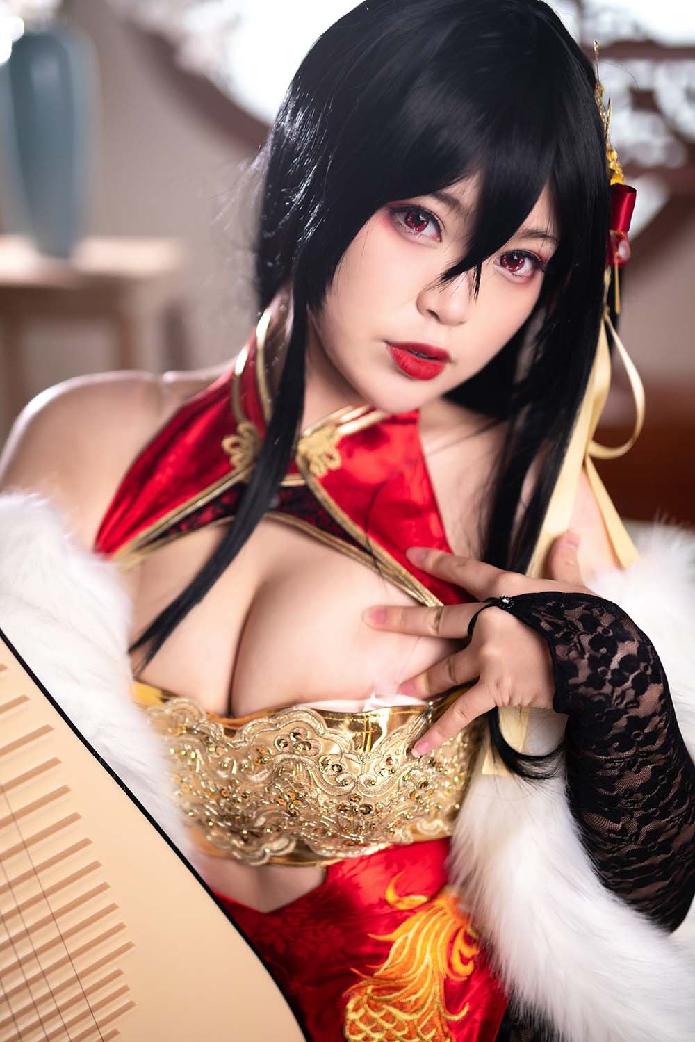 白烨 – 大凤旗袍 Cosplay-第1张
