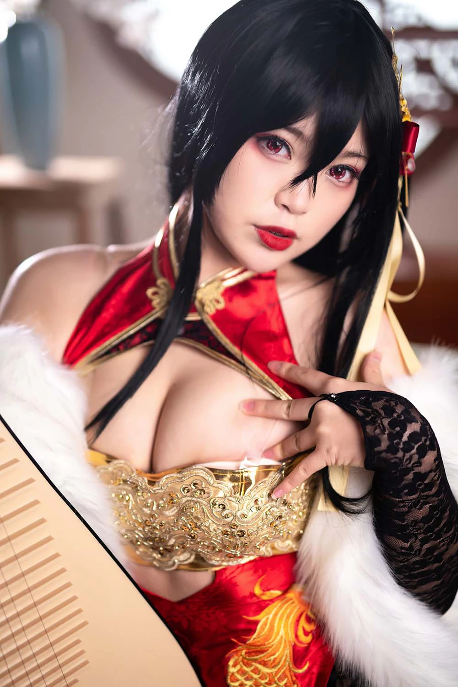 白烨 – 大凤旗袍 Cosplay-第1张