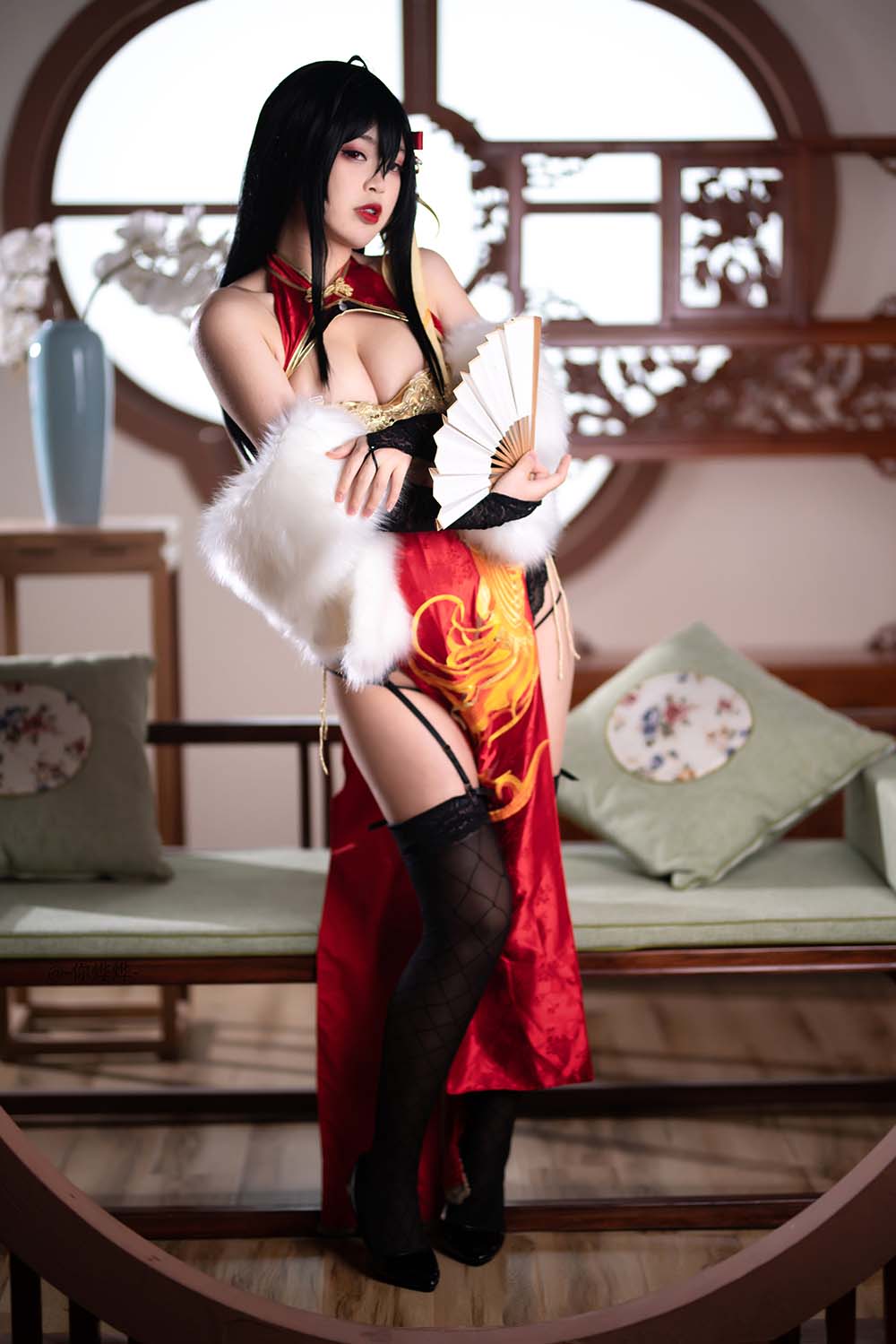 白烨 – 大凤旗袍 Cosplay-第2张