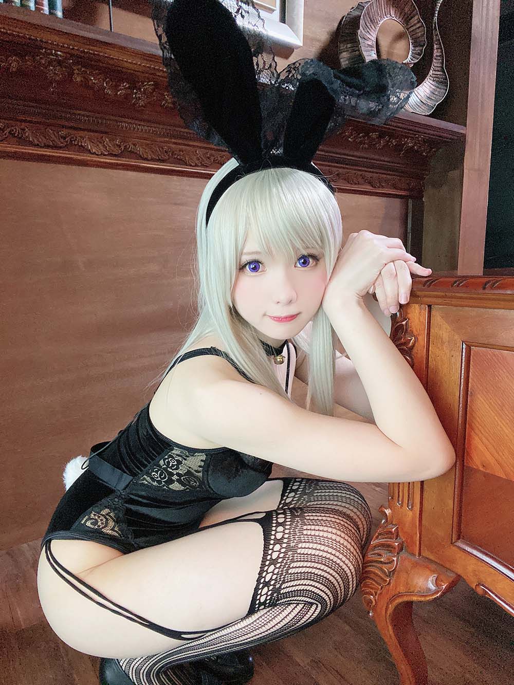 霜月shimo – 黑兔 Cosplay-第2张