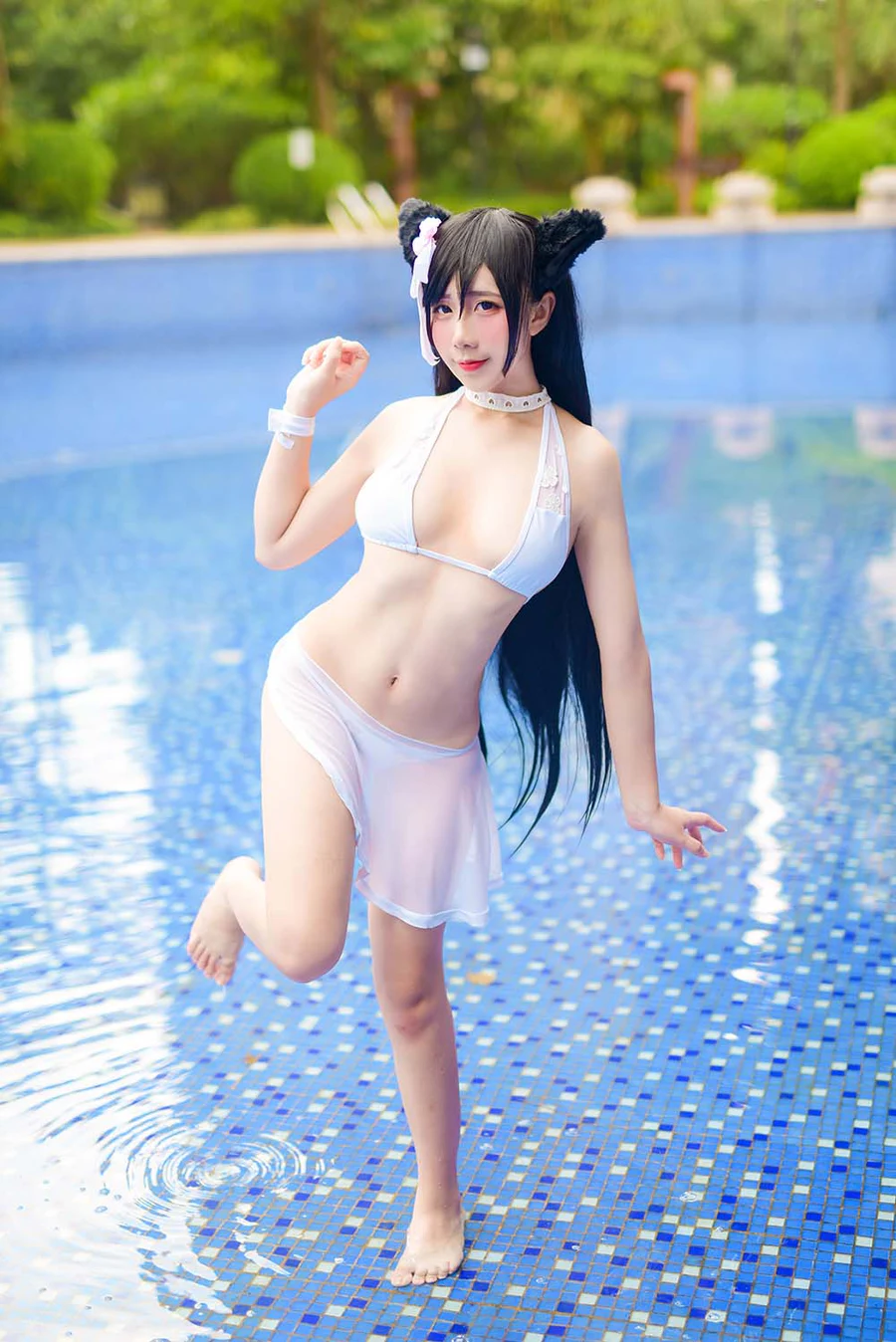 九曲Jean – 碧蓝航线 泳装 Cosplay-第1张