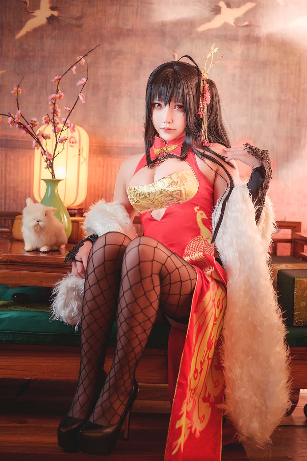 抱走莫子aa – 大凤新春旗袍 Cosplay-第1张