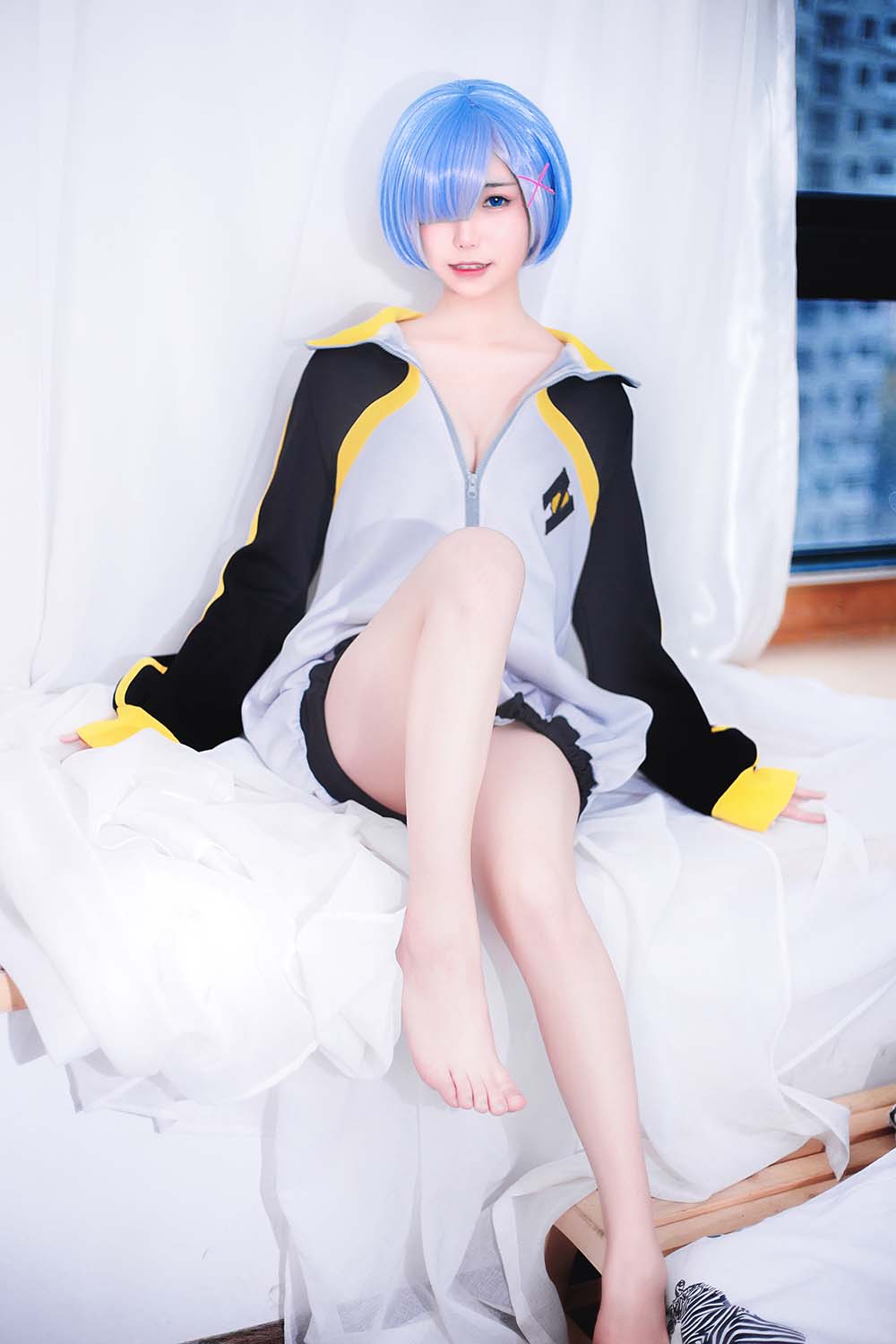 芋圆侑子SJ_ – 蕾姆运动服 Cosplay-第2张