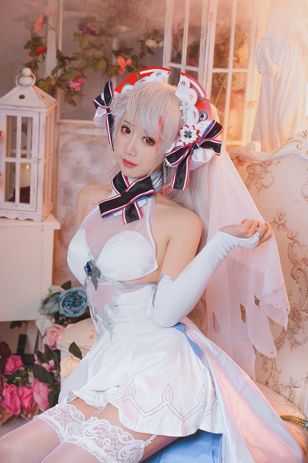 面饼仙儿 – 欧根花嫁 Cosplay-第2张