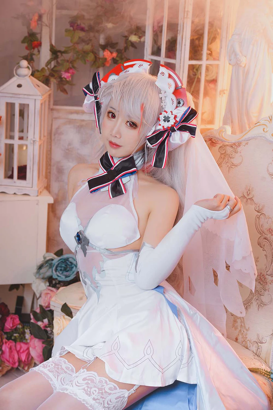 面饼仙儿 – 欧根花嫁 Cosplay-第2张