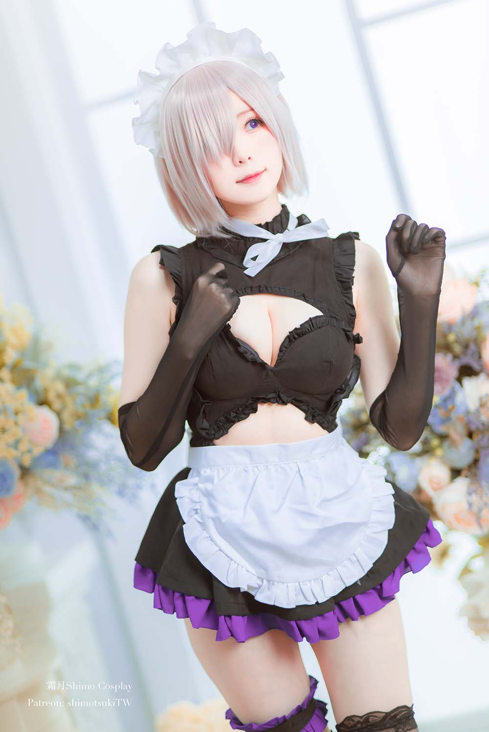 霜月shimo – 玛修女仆 Cosplay-第1张