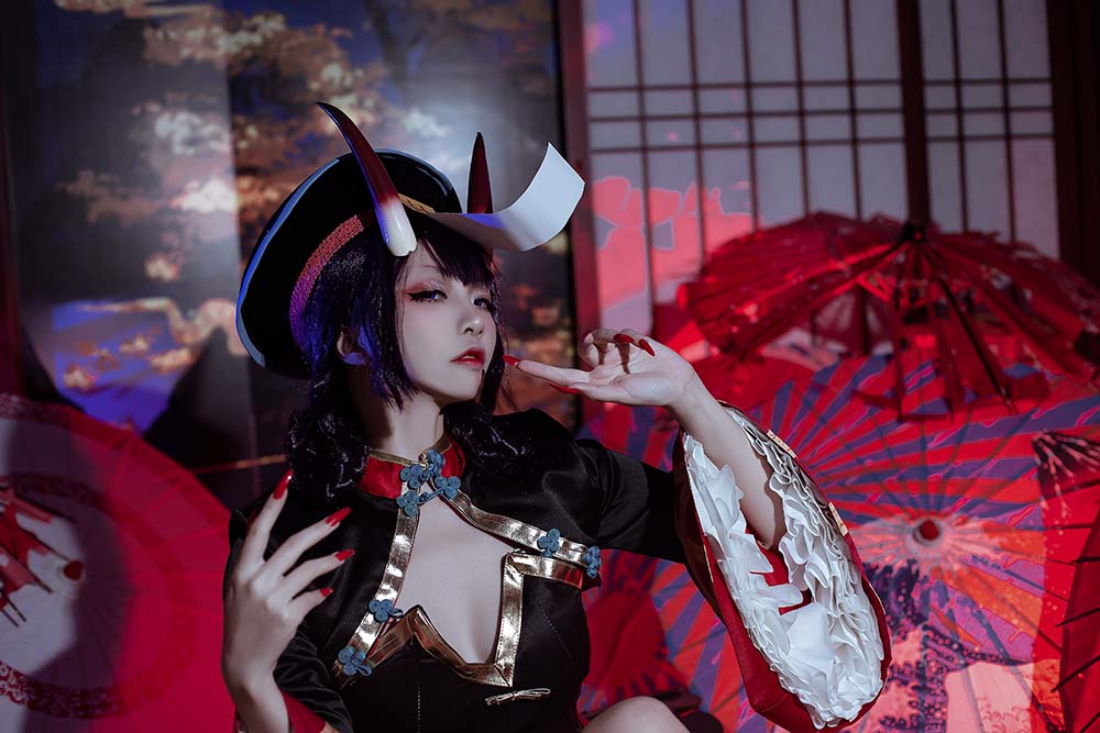 二佐Nisa – fate酒吞僵尸童子 Cosplay-第2张
