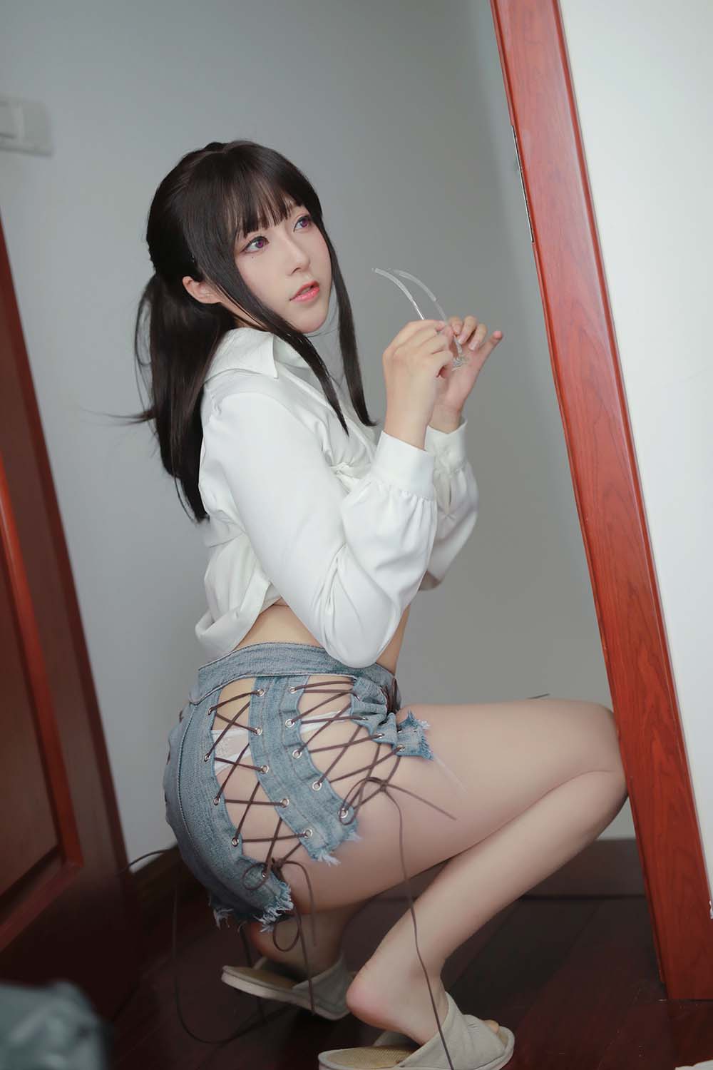 小容仔咕咕咕 – 创口贴OL Cosplay-第1张