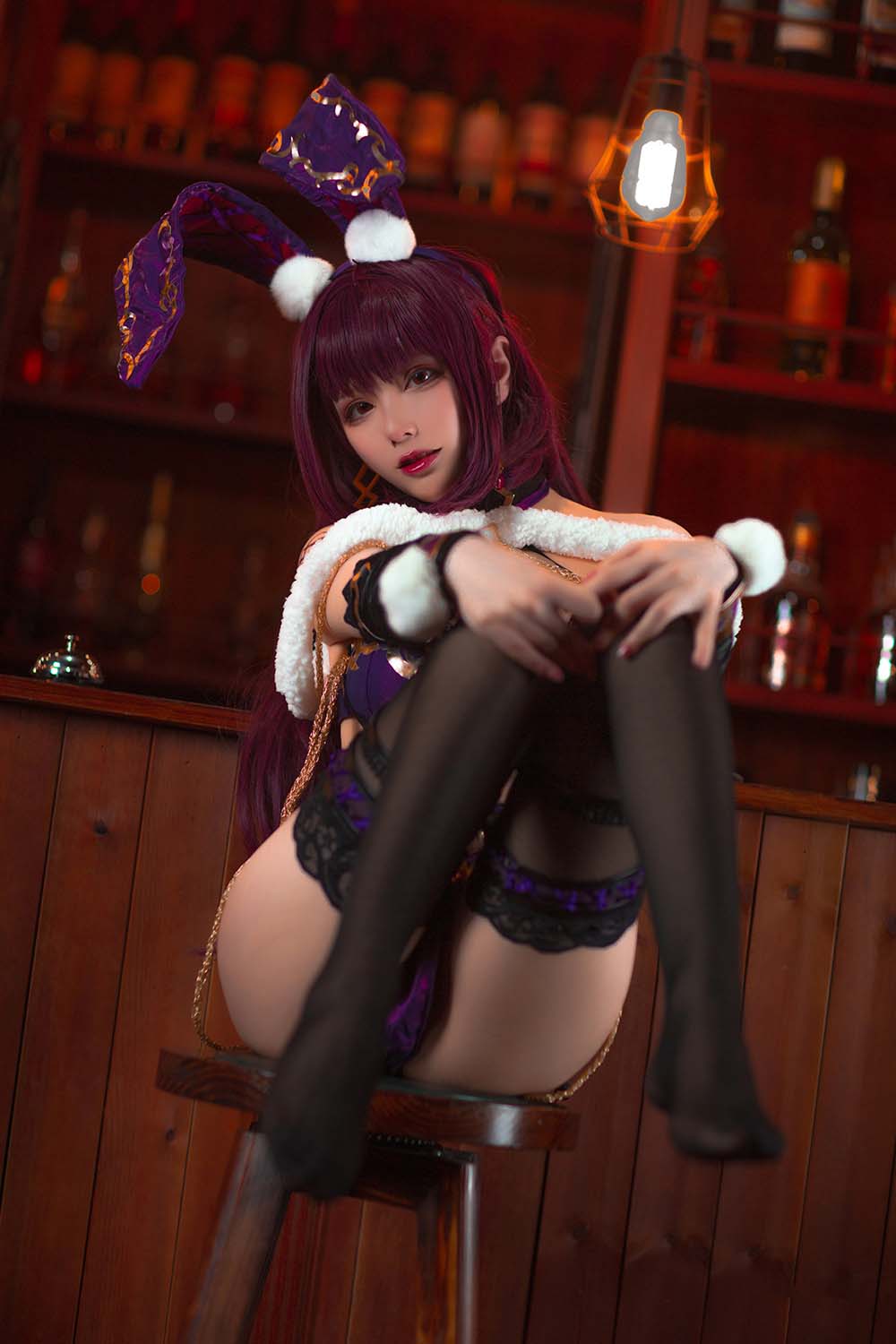 起司块wii – 斯卡哈兔女郎 Cosplay-第1张