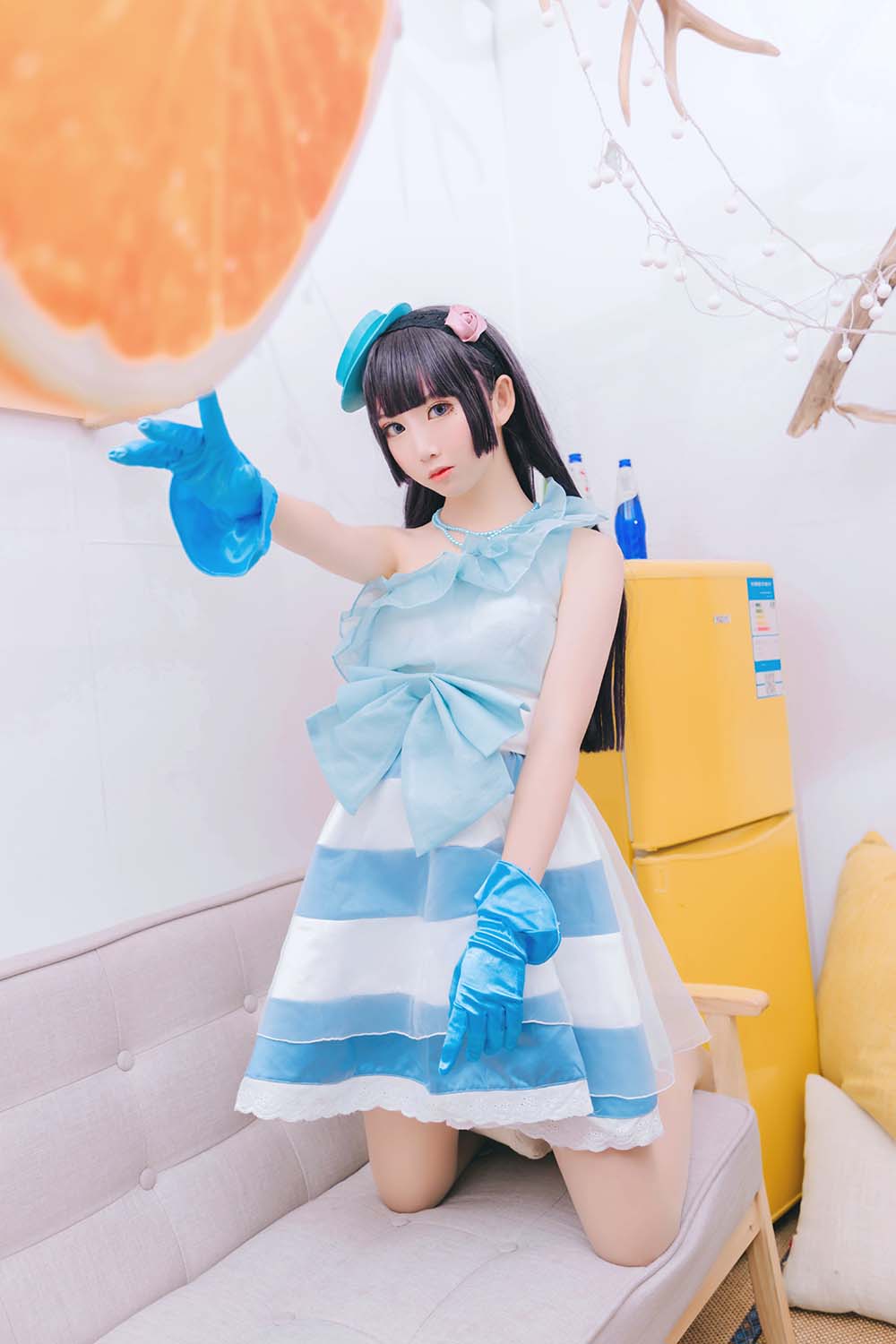 面饼仙儿 – 黑猫打歌服 Cosplay-第2张