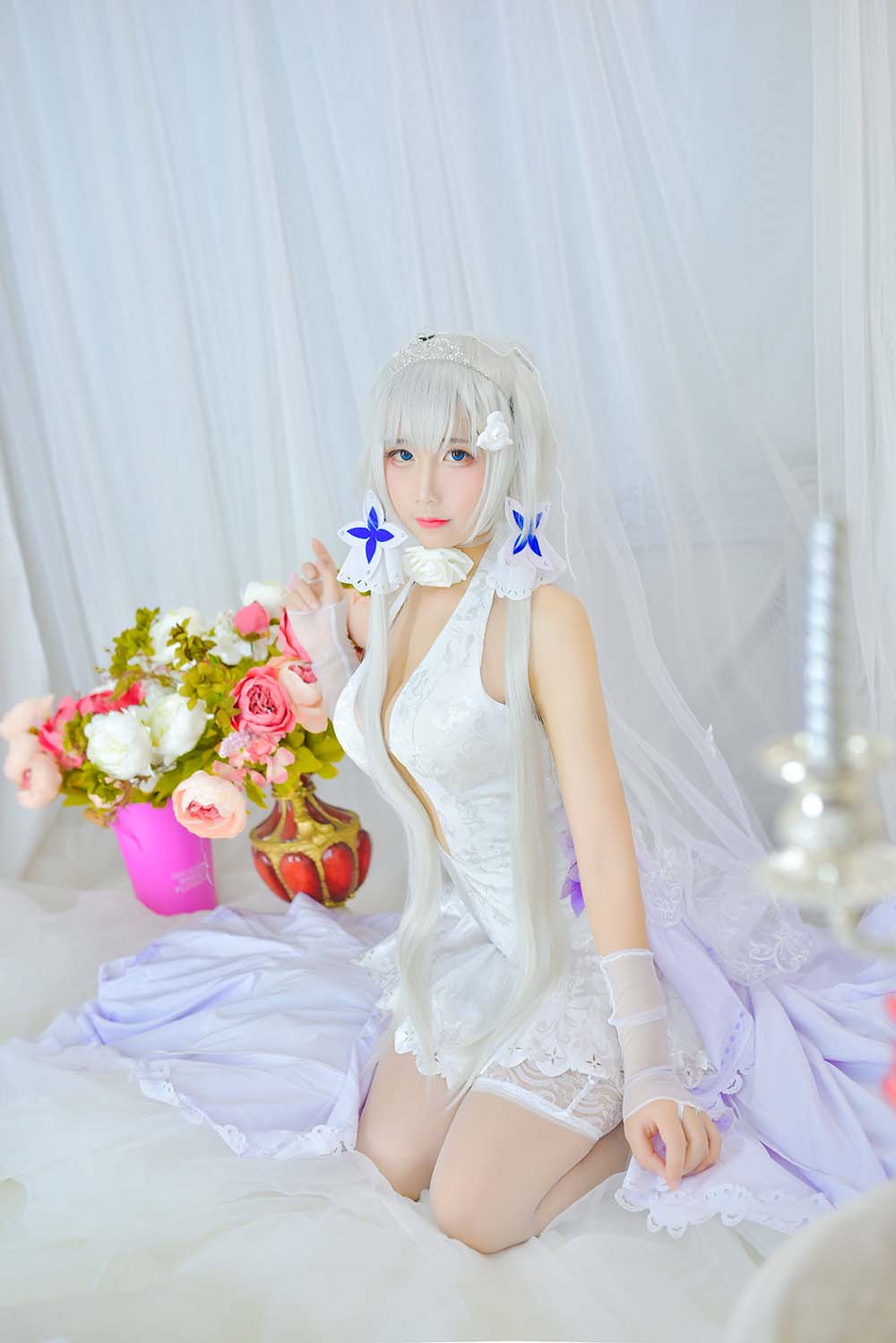 九曲Jean – 婚纱 Cosplay-第1张
