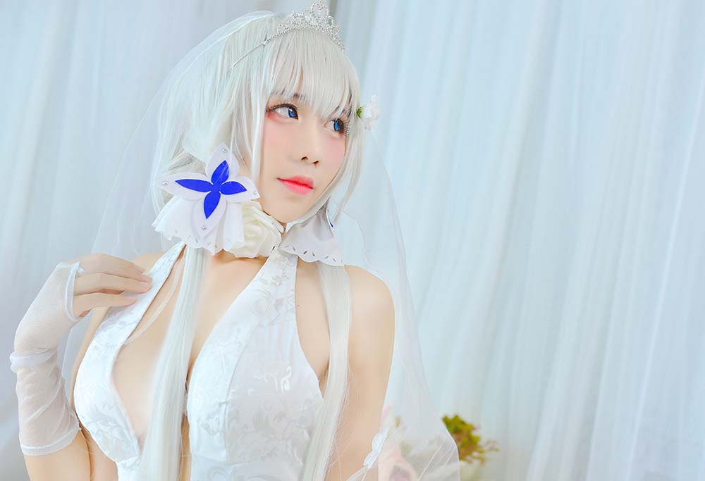 九曲Jean – 婚纱 Cosplay-第2张