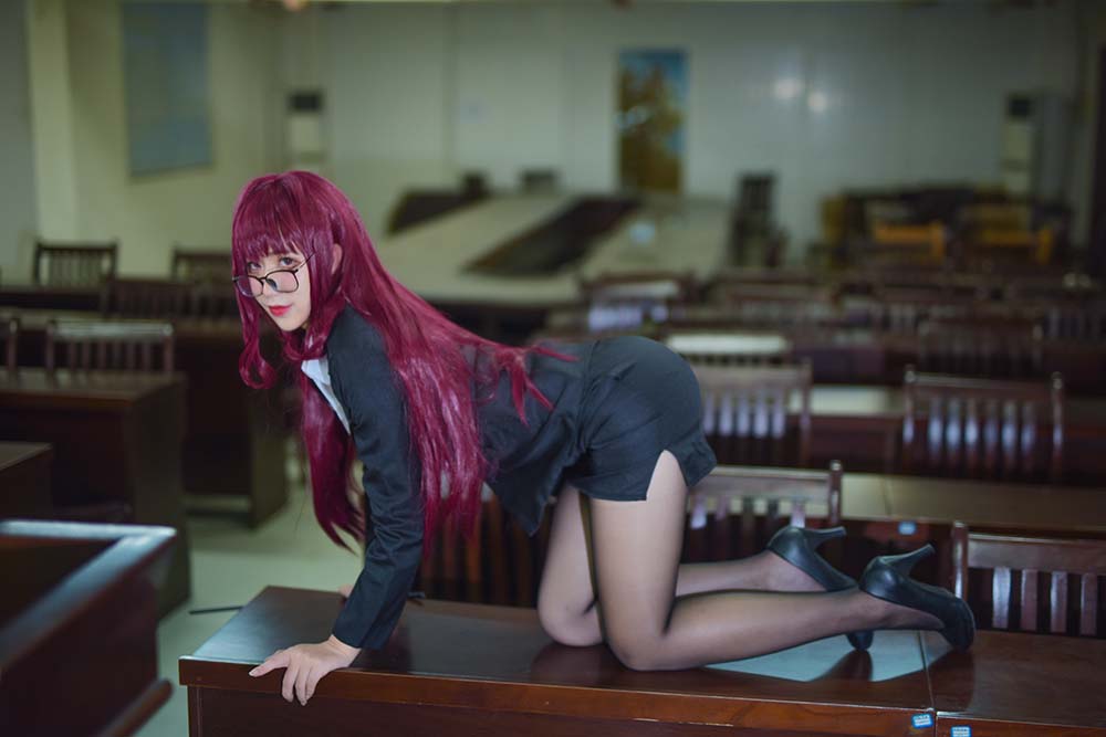九曲Jean – 斯卡哈 老师 Cosplay-第2张