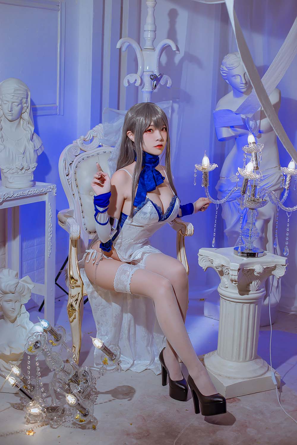 二佐Nisa – 碧蓝航线 路易九世礼服 Cosplay-第1张