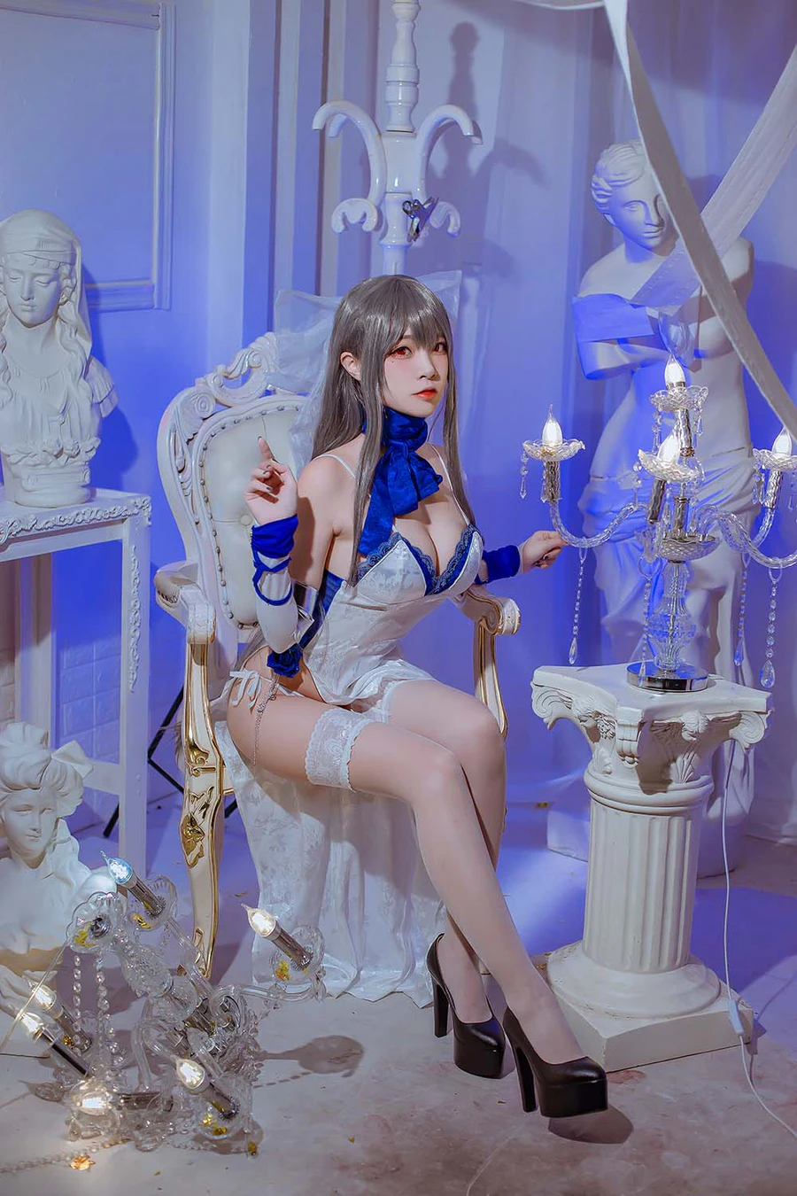 二佐Nisa – 碧蓝航线 路易九世礼服 Cosplay-第1张