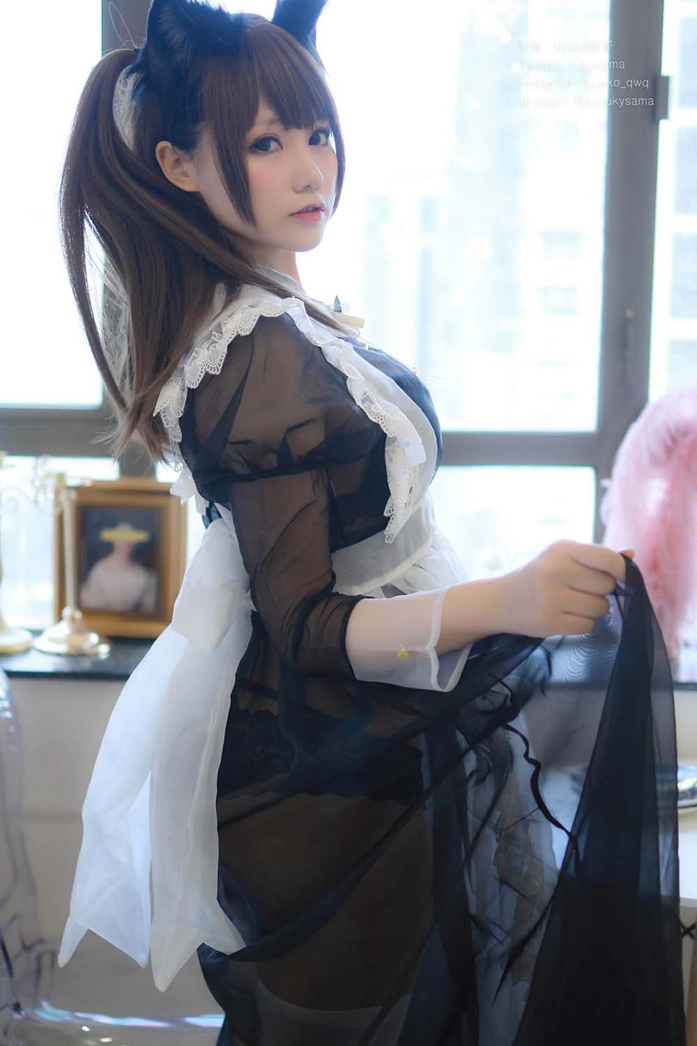 Nyako喵子 – 透明女仆 Cosplay-第1张