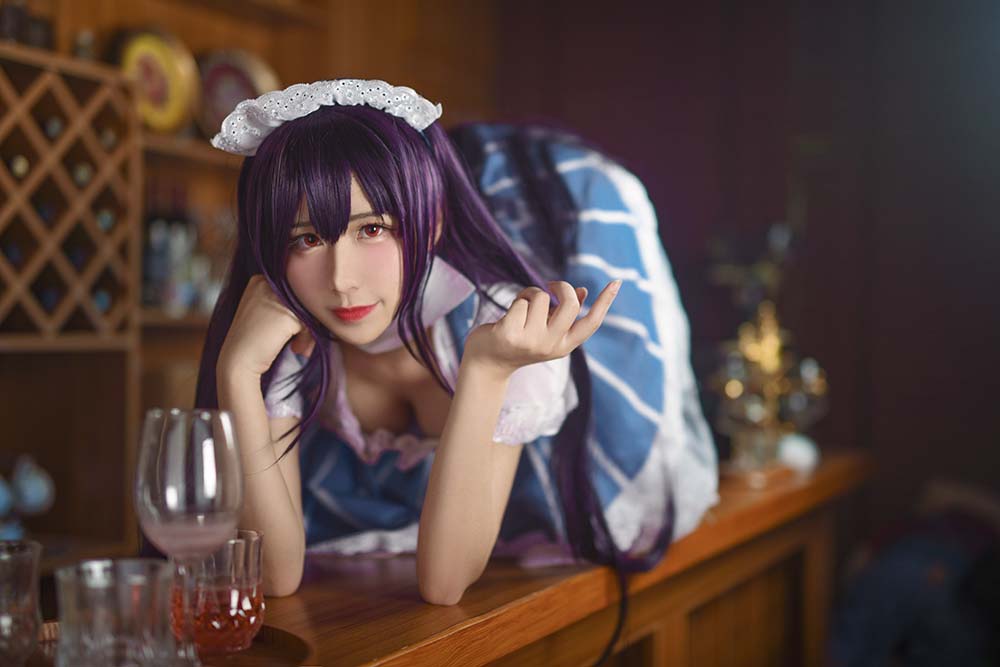 九曲Jean – 加藤惠女仆 Cosplay-第2张