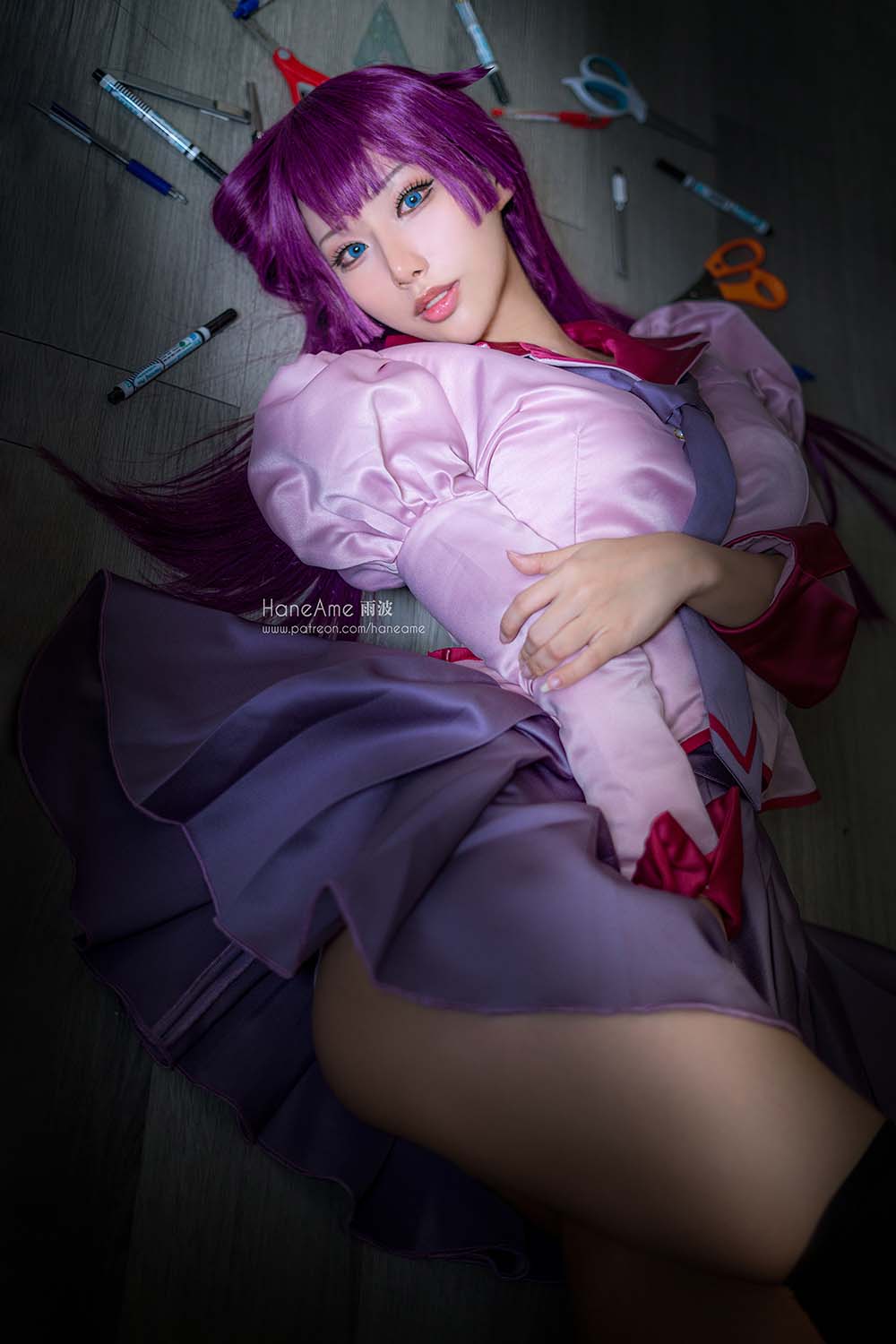 Hane Ame 雨波写真 – 化物语 战场原 Cosplay-第2张