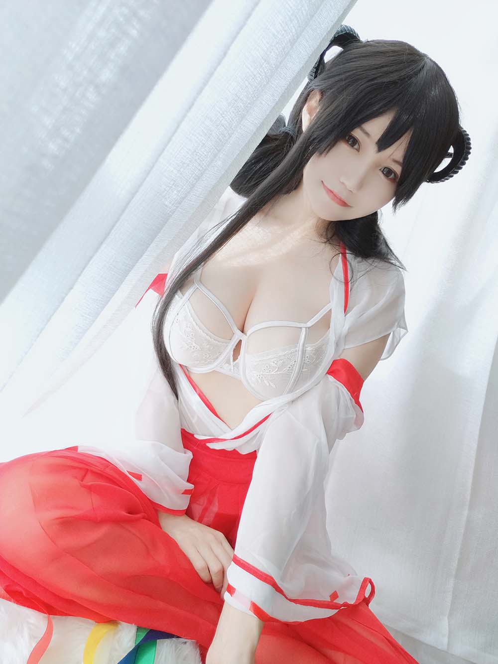 小仓千代w – 巫女 Cosplay-第1张