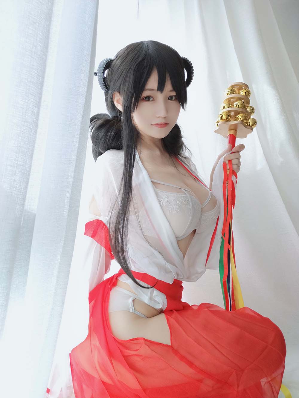 小仓千代w – 巫女 Cosplay-第2张