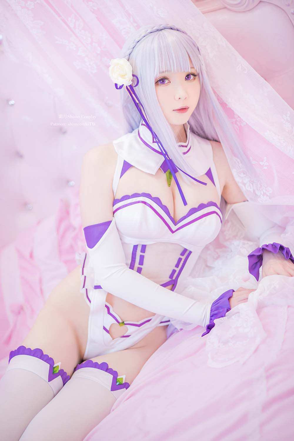 霜月shimo – 艾米莉亚 Cosplay-第1张