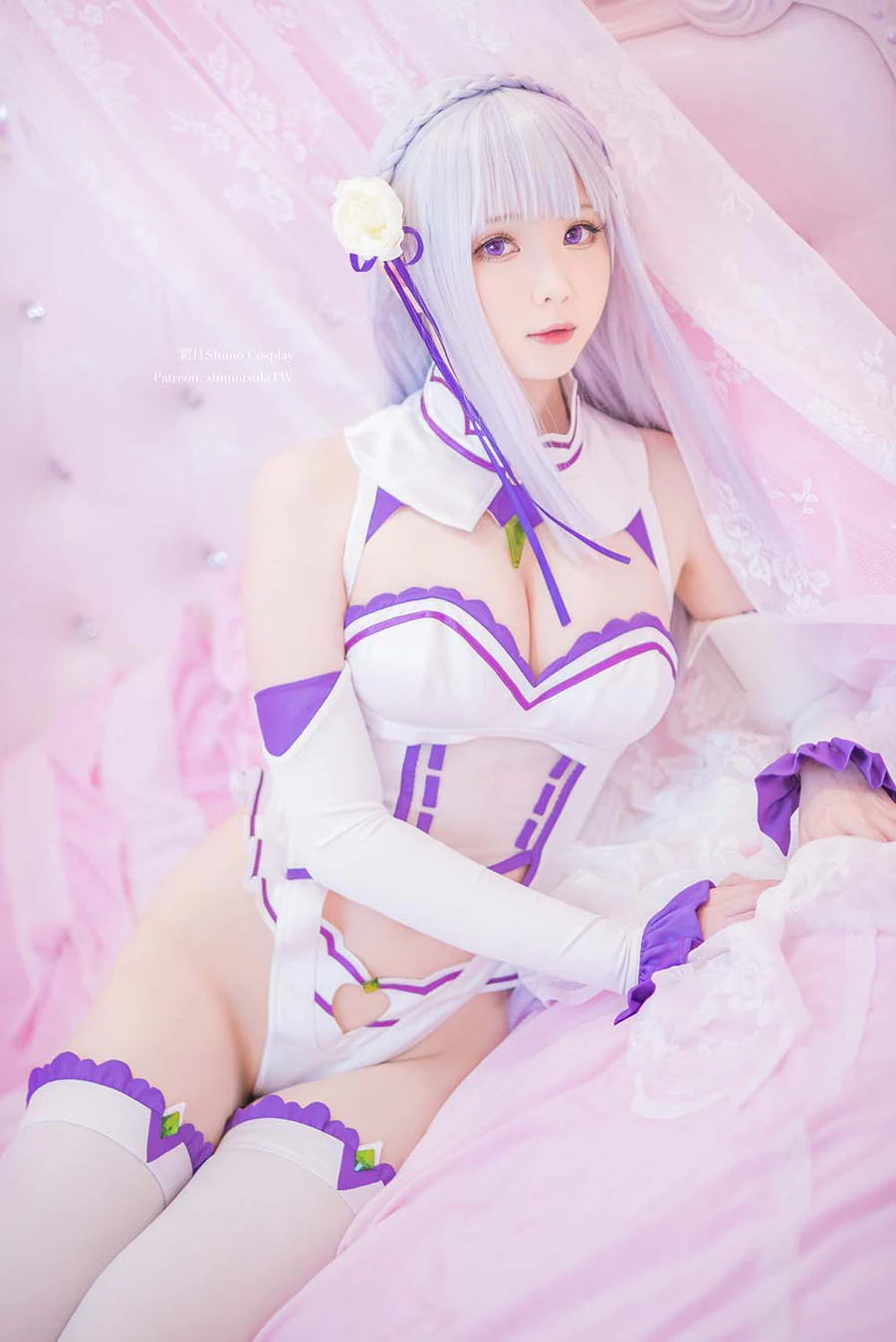 霜月shimo – 艾米莉亚 Cosplay-第1张