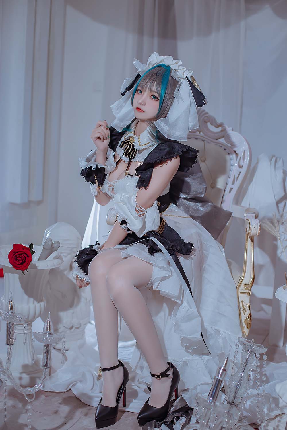 二佐Nisa – 碧蓝柴郡 Cosplay-第1张