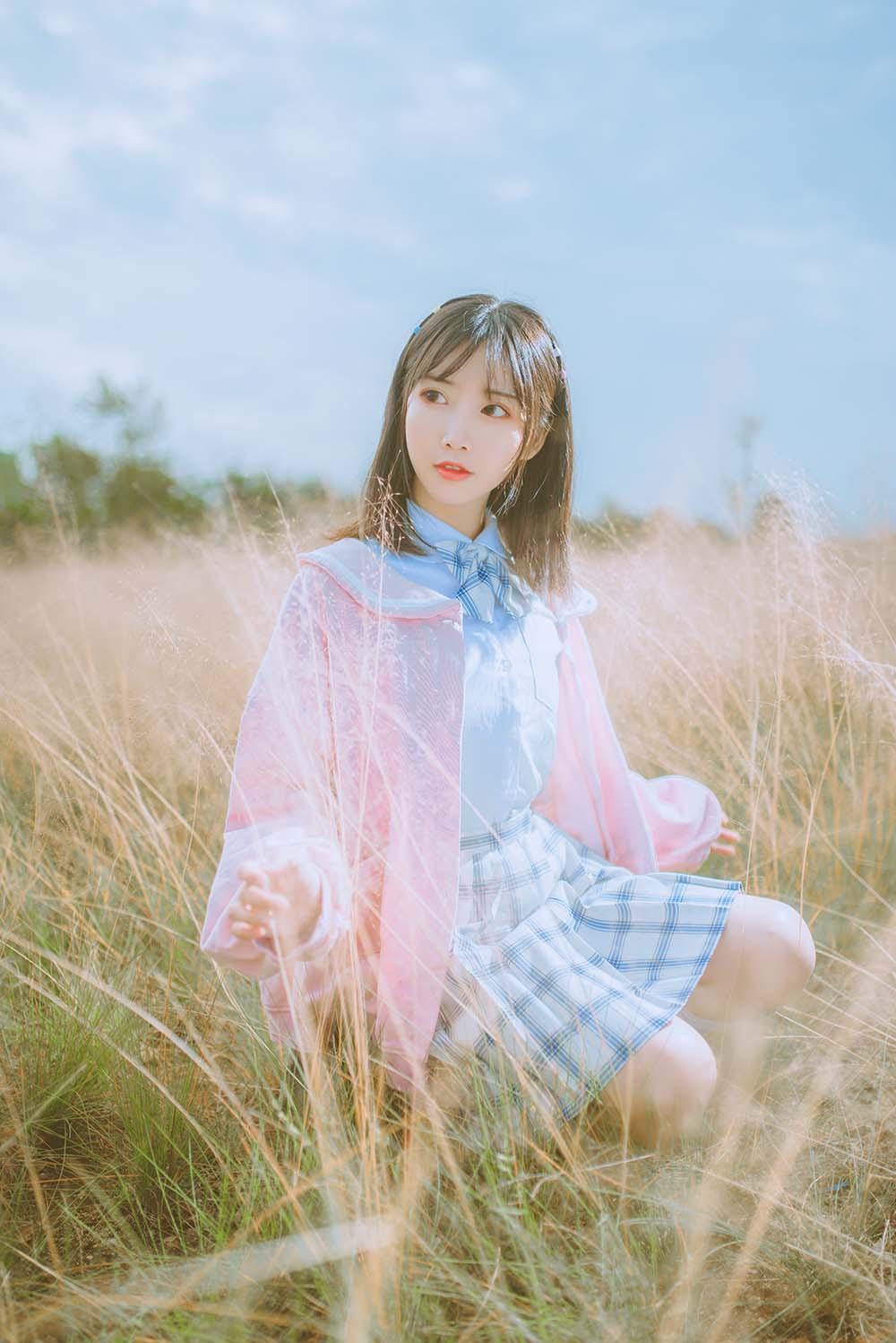 面饼仙儿 – 粉黛草JK Cosplay-第1张