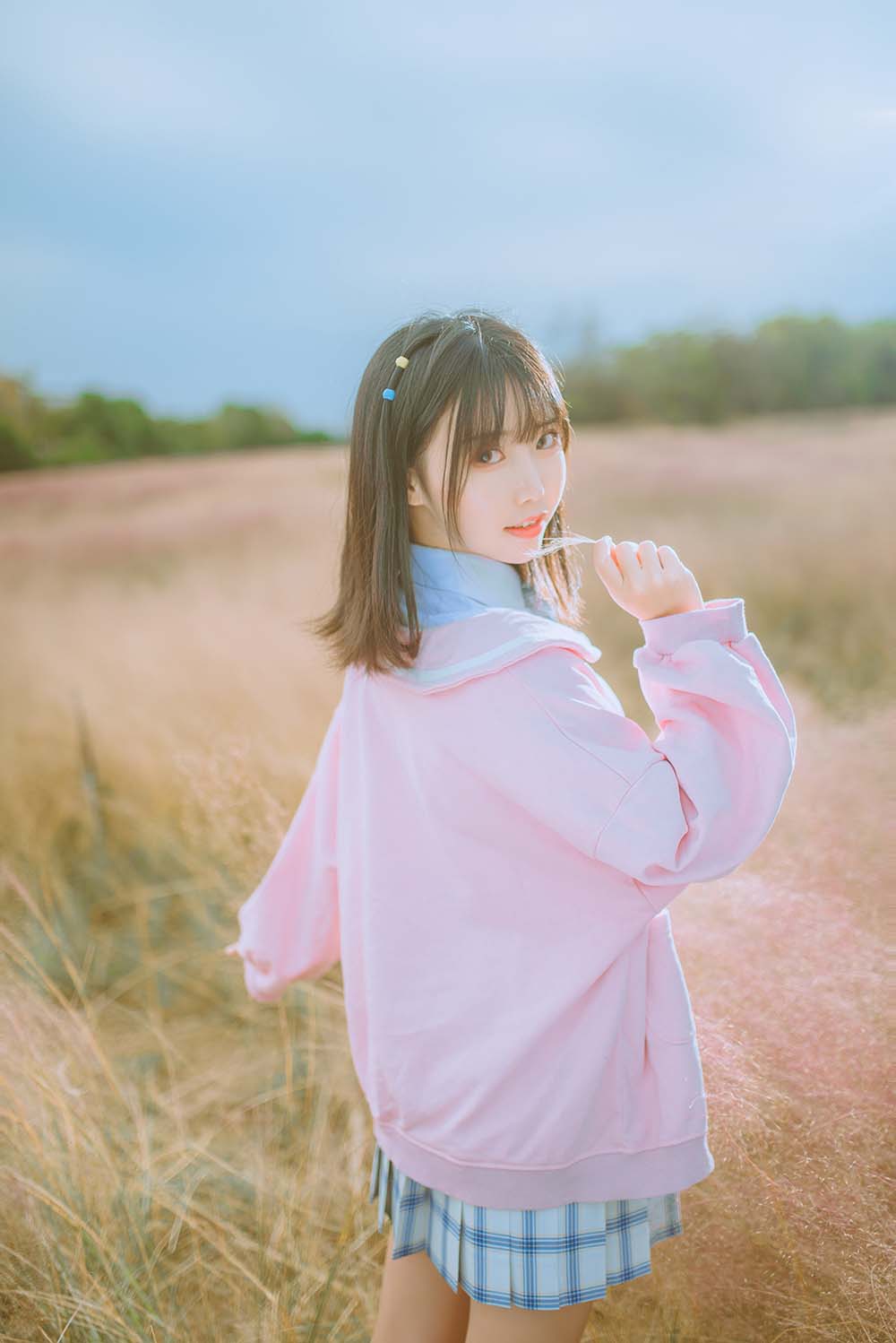 面饼仙儿 – 粉黛草JK Cosplay-第2张