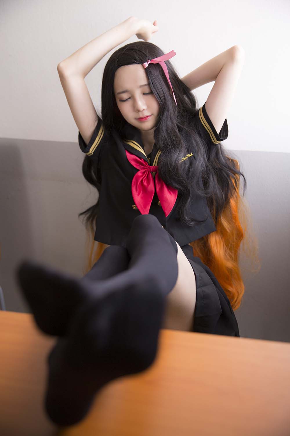 Sally Dorasnow – Nezuko School Cosplay-第2张