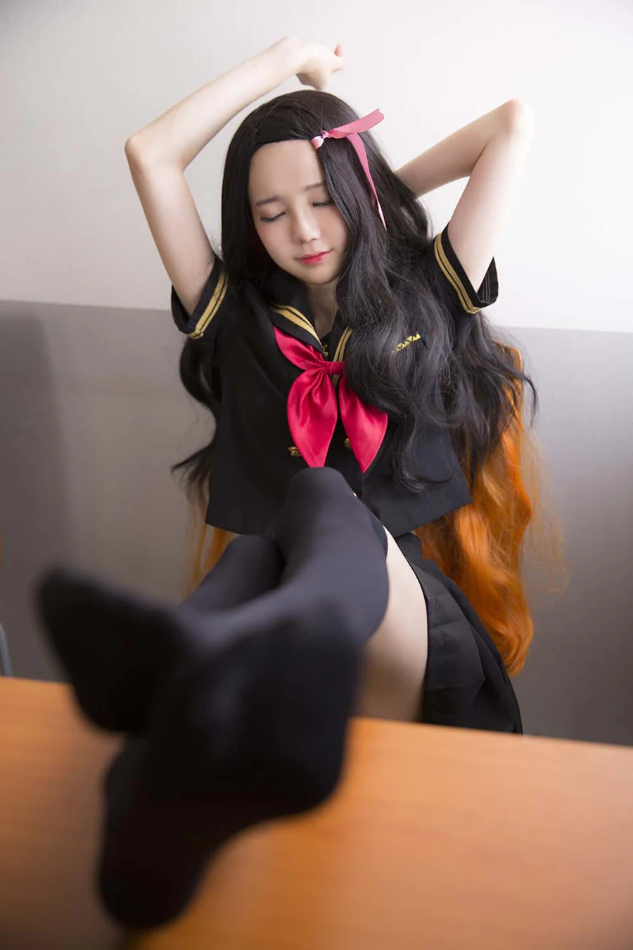 Sally Dorasnow – Nezuko School Cosplay-第2张