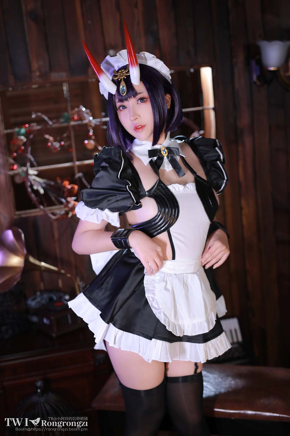 小容仔咕咕咕 – 酒吞童子女仆 Cosplay-第1张