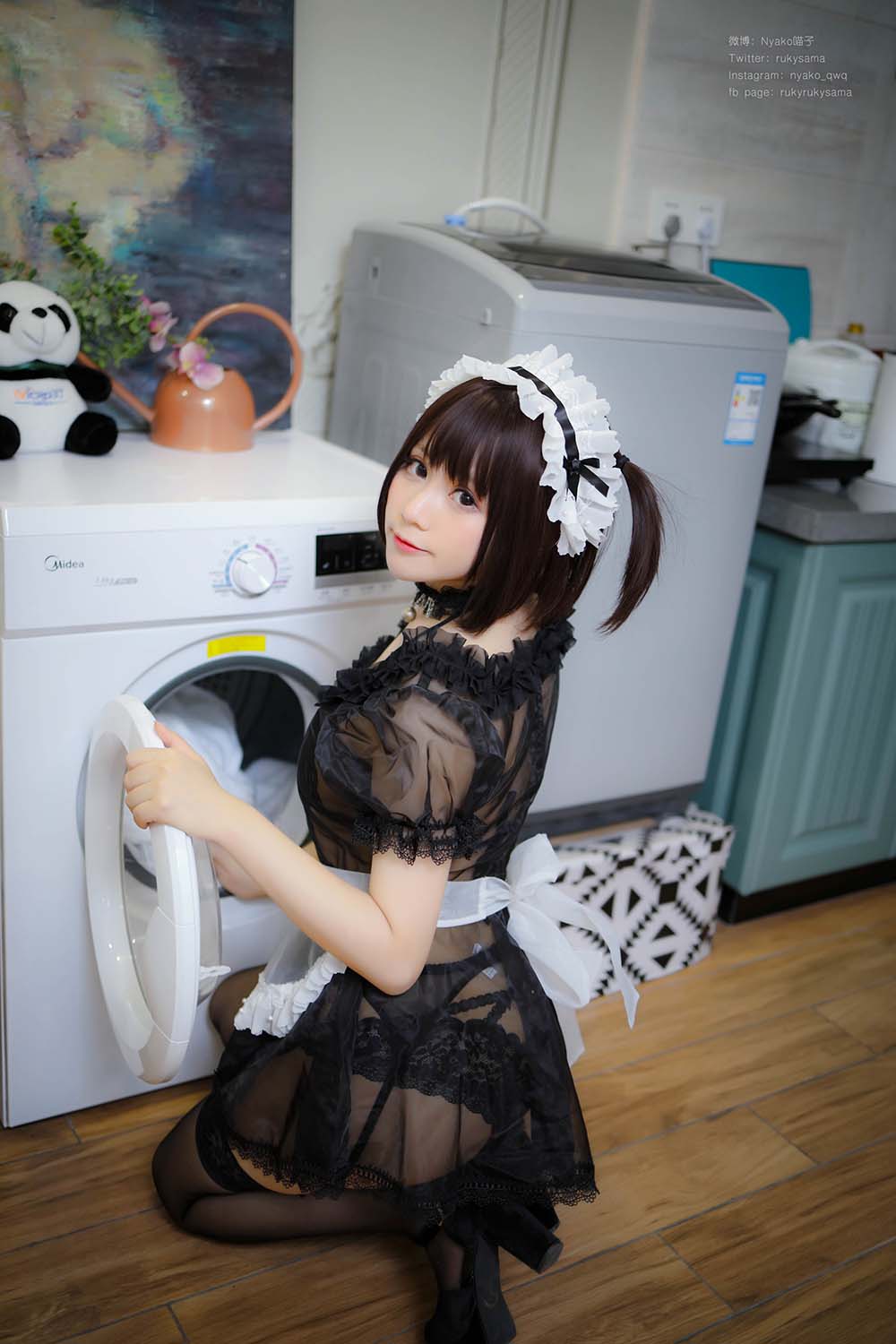 Nyako喵子 – メイドーさんは働きたくない Cosplay-第2张