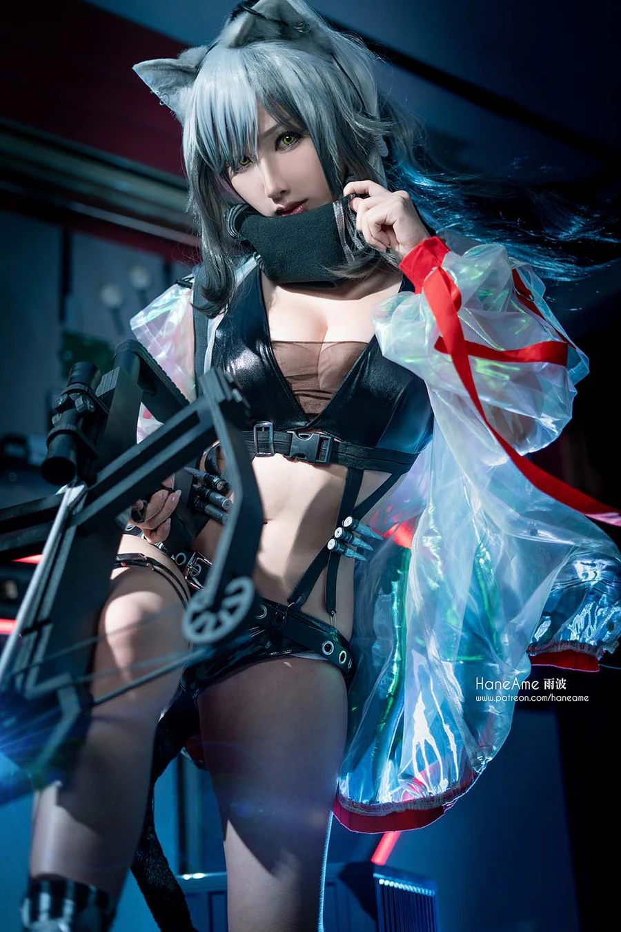 Hane Ame 雨波写真 – 明日方舟黑 Cosplay-第1张