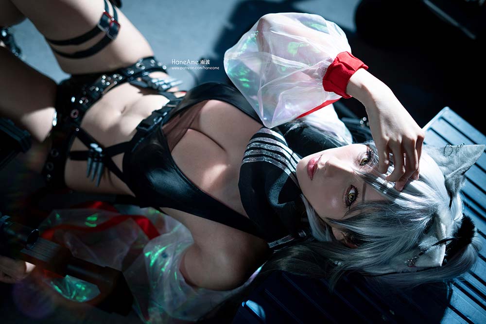 Hane Ame 雨波写真 – 明日方舟黑 Cosplay-第2张