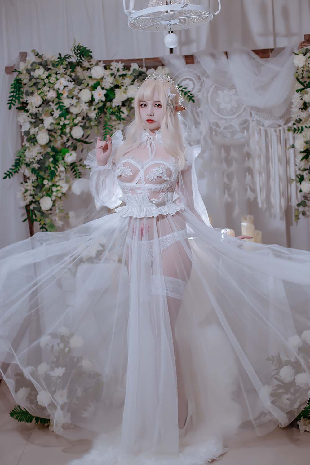 二佐Nisa – 精灵公主 Cosplay-第1张