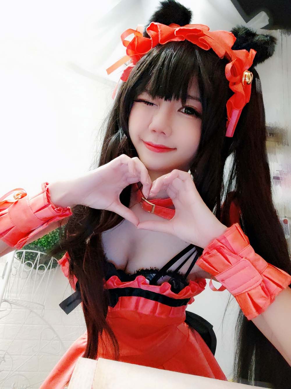 Sally Dorasnow – Bonus Kurumi Valentine Set Cosplay-第2张