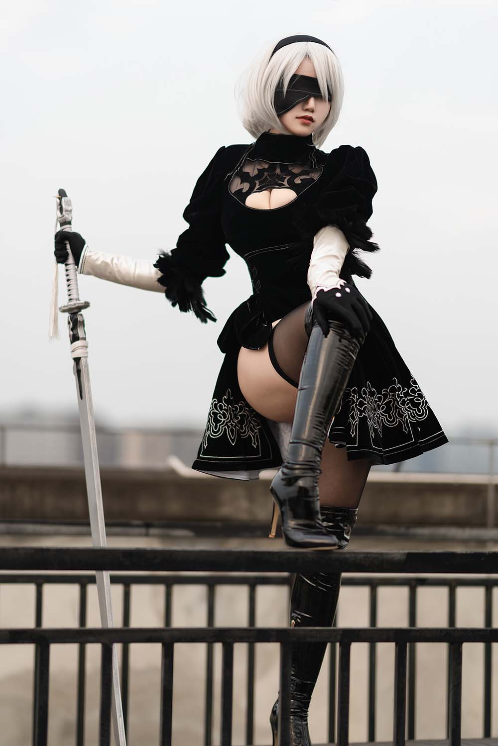 小仓千代w – 舰长 2B原皮 Cosplay-第1张