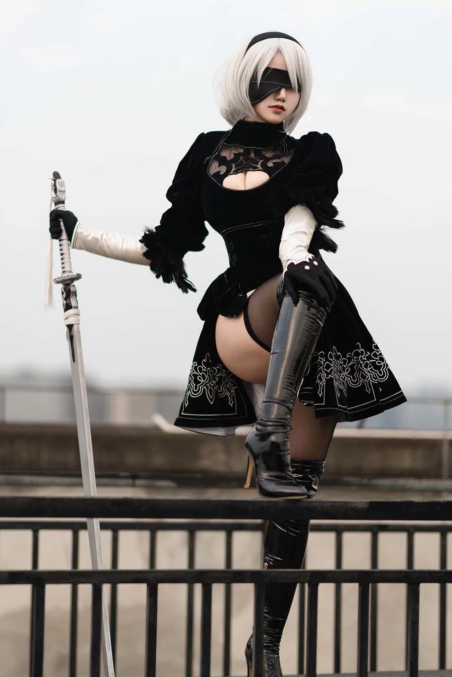 小仓千代w – 舰长 2B原皮 Cosplay-第1张