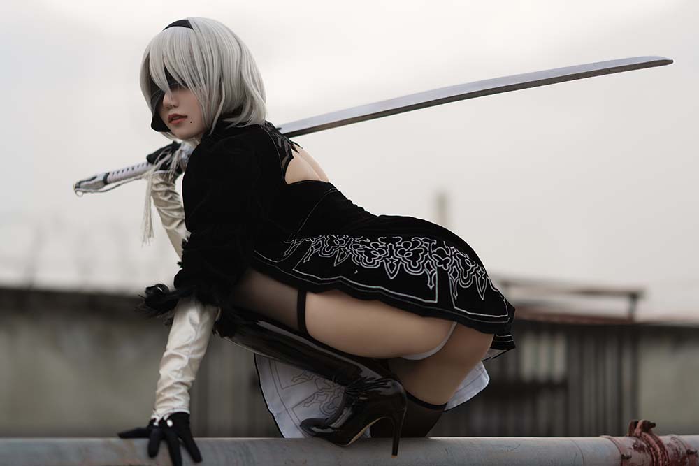 小仓千代w – 舰长 2B原皮 Cosplay-第2张