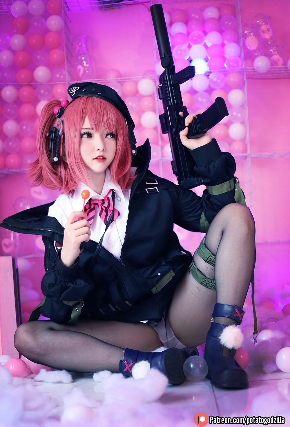 Potato Godzilla – MP7 (Girls Frontline) Cosplay-第1张
