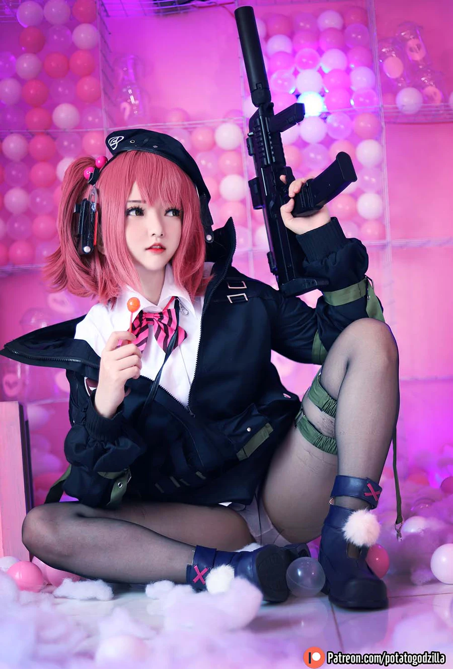 Potato Godzilla – MP7 (Girls Frontline) Cosplay-第1张
